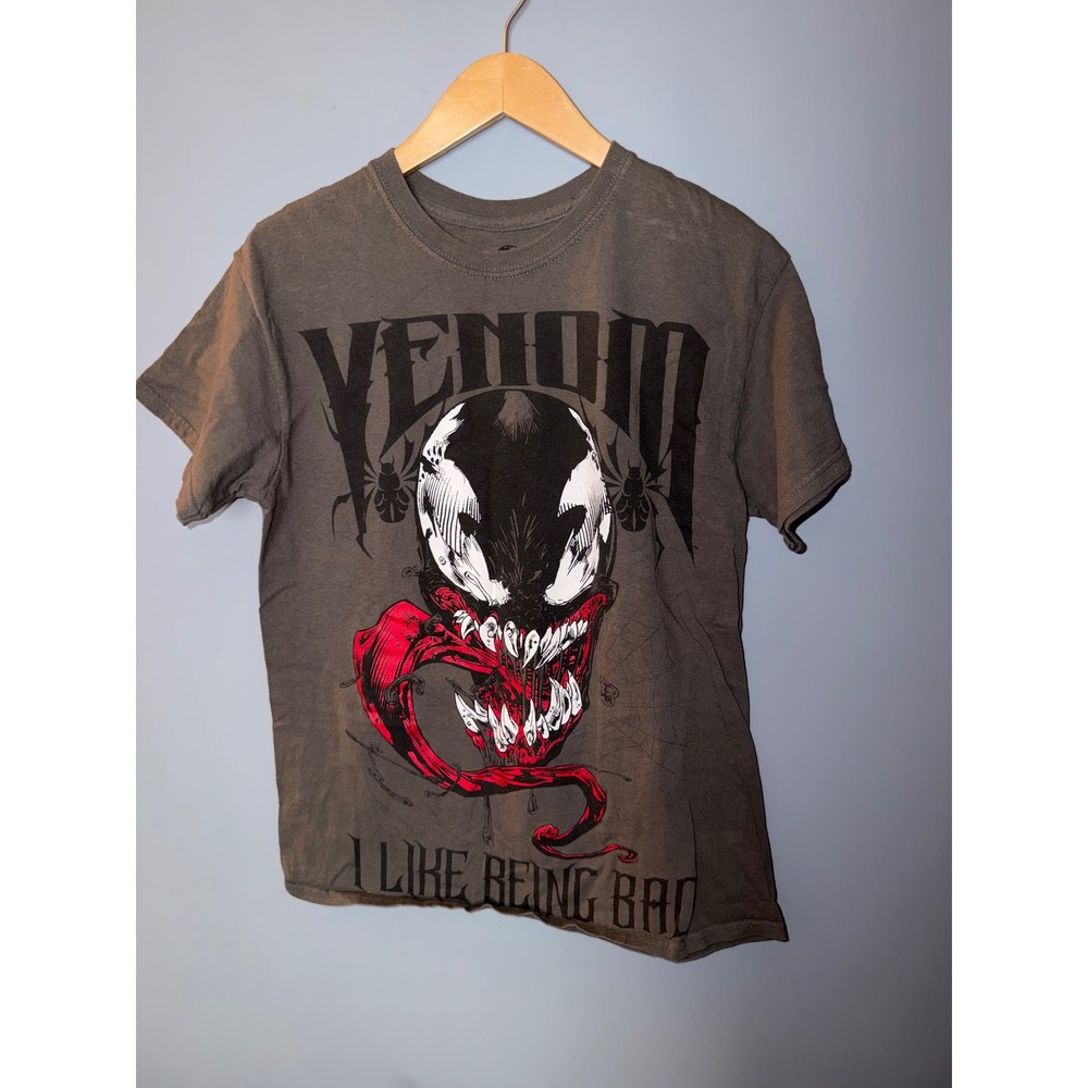 Universal Studios Marvel Venom I Like Being Bad Graphic T-Shirt Mens Medium Gray